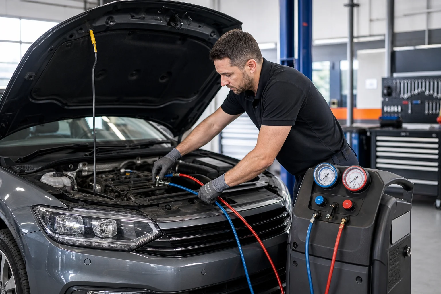 Air conditioning workshop service