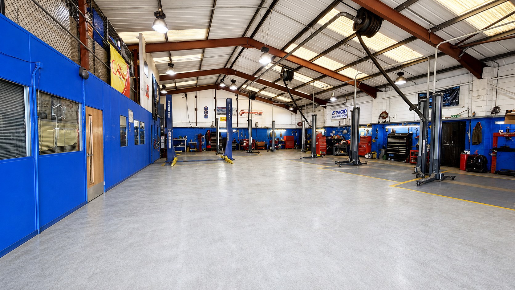 A capable workshop prepared for the work agreed